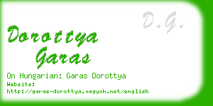 dorottya garas business card